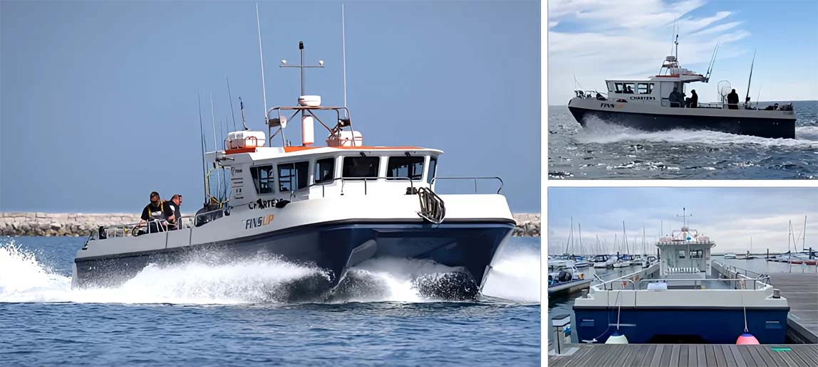 Daniel Clarke's Charter Boat 'Fins-up'